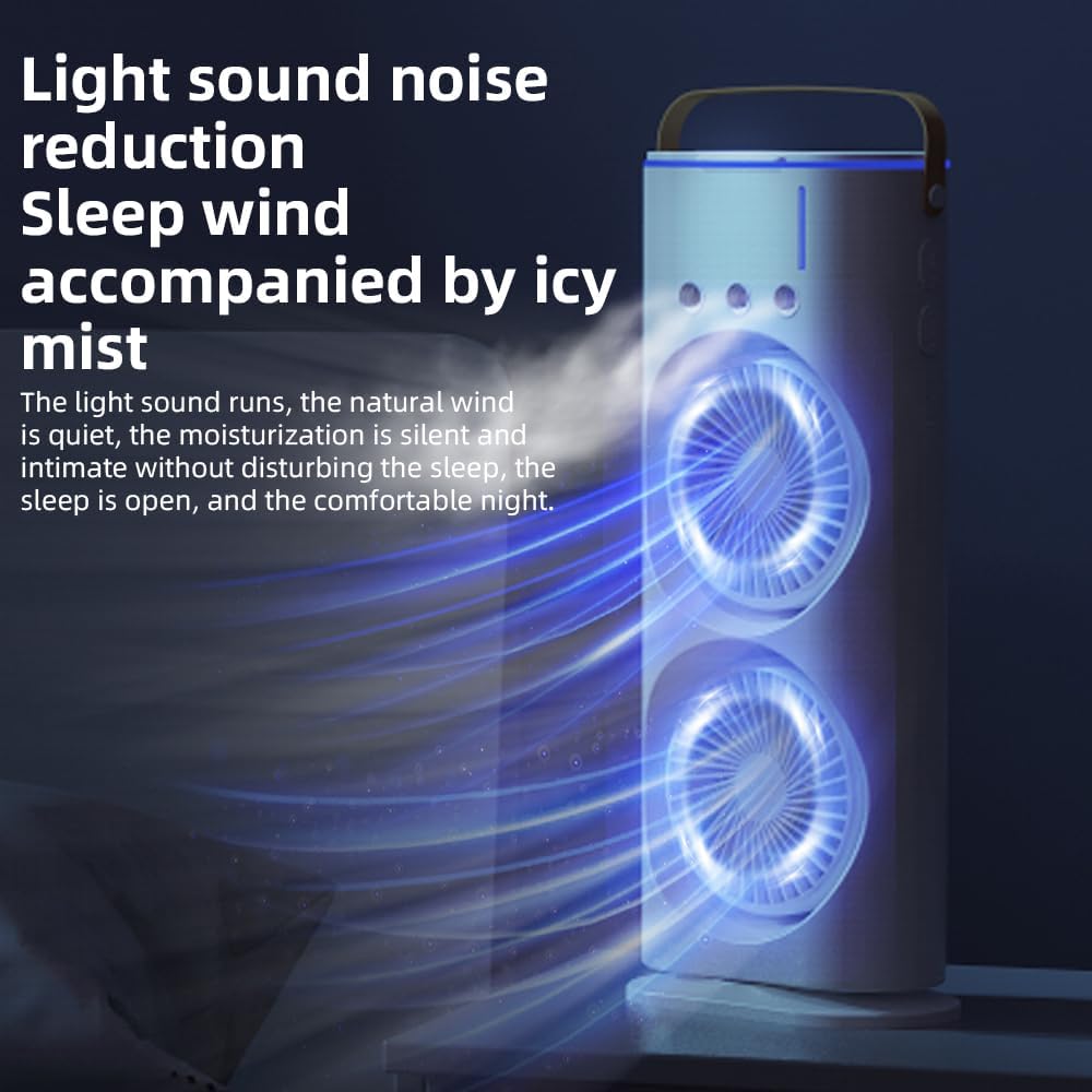 Three-speed colorful lights Fan